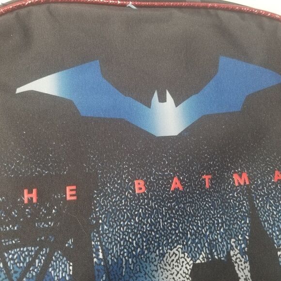NWT. DC The Batman Backpack. Black. Red. Full size. - Picture 10 of 14